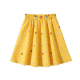 Yellow Mini Skirt with Strawberry & Daisy Print